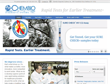 Tablet Screenshot of chembio.com